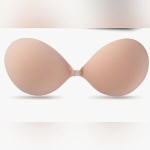 Backless Strapless Self Adhesive Stick On Bra  Nude Invisable Natural Gel